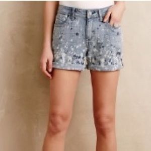 Anthro Pilcro distressed denim shorts
